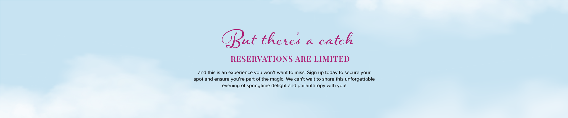 Celebration of Giving Spring Fling Reservations Limited