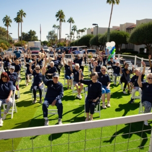 Goat Yoga at Westminster Village