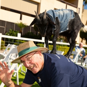 Goat Yoga at Westminster Village